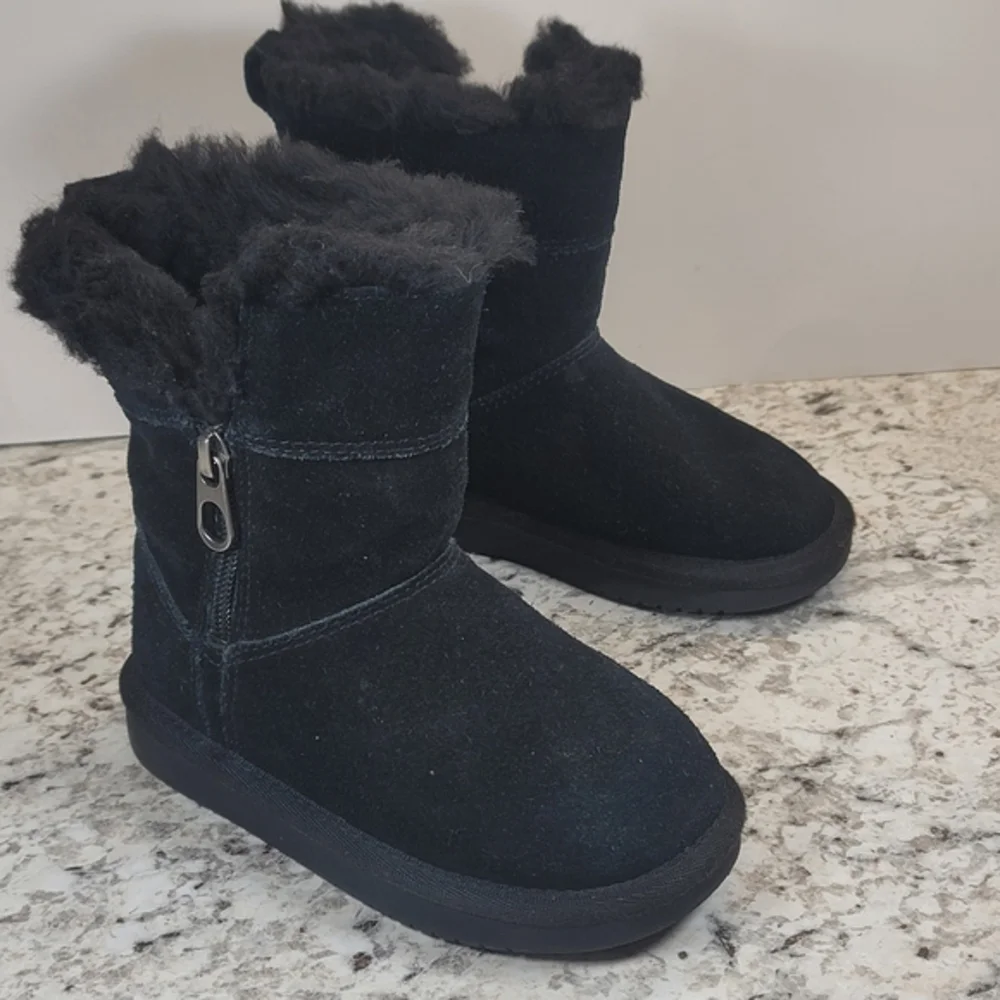 UGG‎ All Suede Black Boots Toddler Girl Size 9